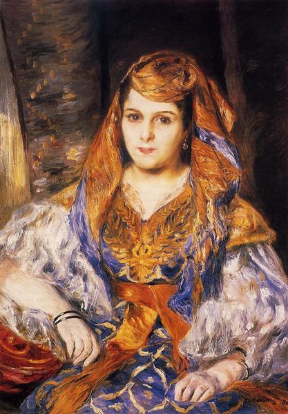 Madame Stora in Algerian Dress, 1870 - 雷諾瓦