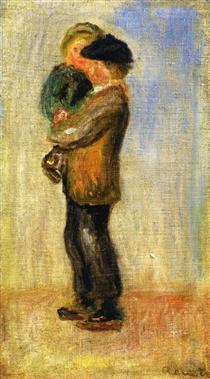 Man Carrying a Boy - Pierre-Auguste Renoir