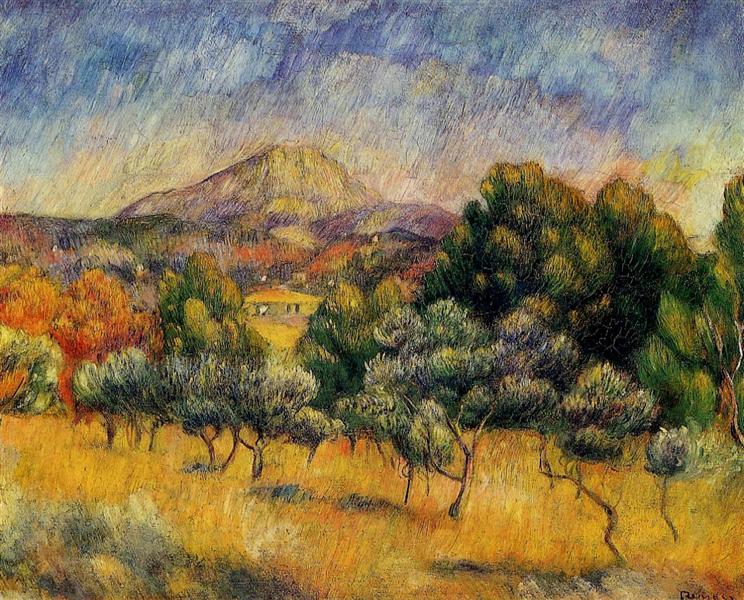 Mount Sainte Victoire, 1888 - 1889 - Пьер Огюст Ренуар