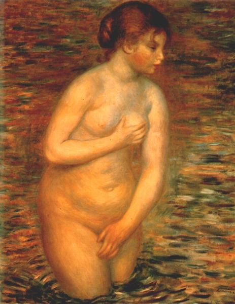 Nude in the water - Pierre-Auguste Renoir