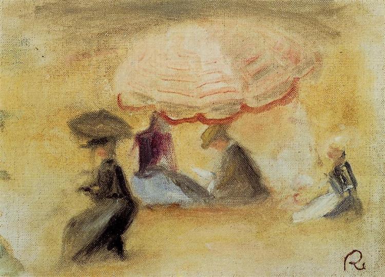 On the Beach, 1898 - Pierre-Auguste Renoir