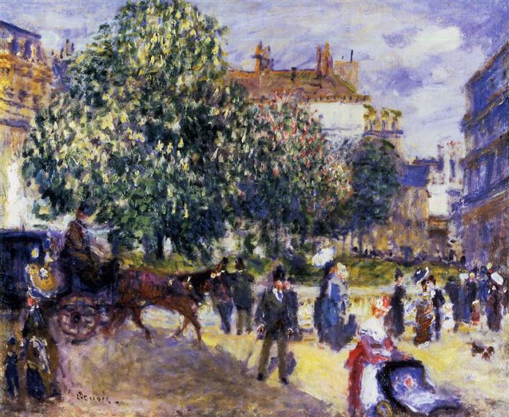 Place de la Trinite, 1875 - Pierre-Auguste Renoir