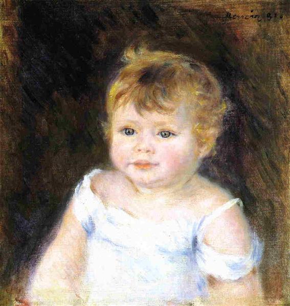 Portrait of an Infant, 1881 - Пьер Огюст Ренуар