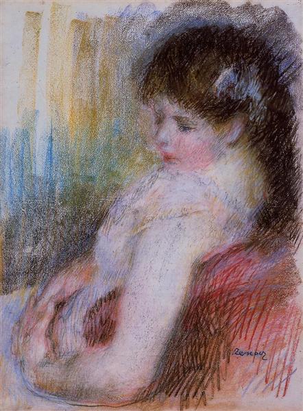 Seated Woman, 1879 - 雷諾瓦