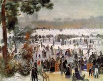Patinadores em Longchamp - Pierre-Auguste Renoir