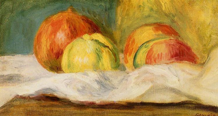 Still Life with Apples and Pomegranates, 1901 - 雷諾瓦