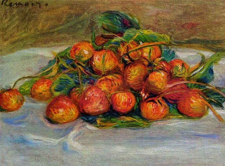 Strawberries, 1914 - 雷諾瓦