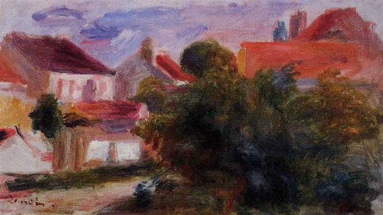 Street in Essoyes - Auguste Renoir