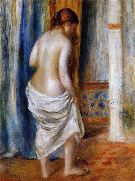 The Bathrobe, 1889 - Pierre-Auguste Renoir