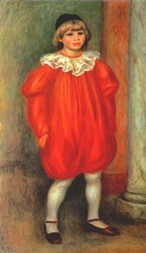 Claude Renoir en clown - Auguste Renoir