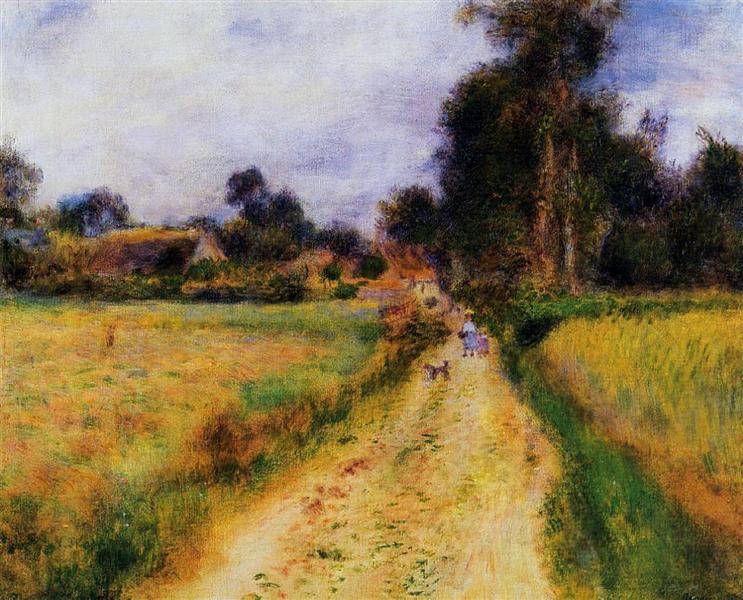 The Farm, c.1878 - 雷諾瓦
