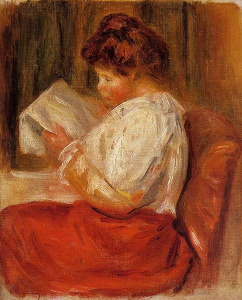 The Little Reader - Pierre-Auguste Renoir