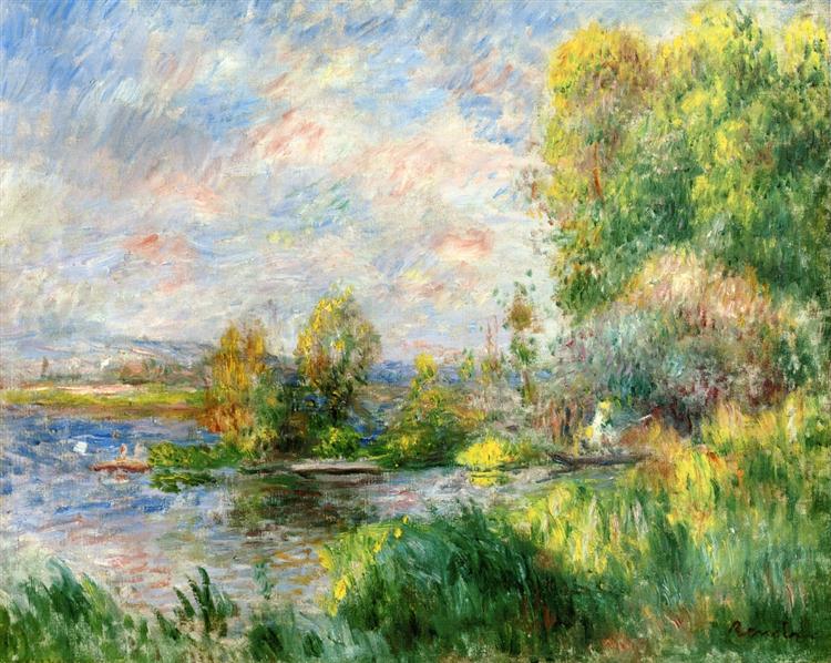 The Seine at Bougival, 1879 - Pierre-Auguste Renoir