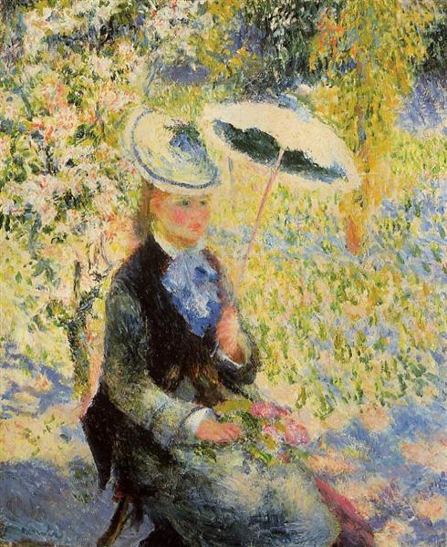 The Umbrella, 1878 - Pierre-Auguste Renoir - WikiArt.org