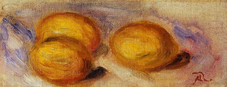 Three Lemons, 1918 - Пьер Огюст Ренуар