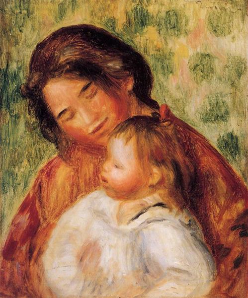 Woman and Child - Пьер Огюст Ренуар