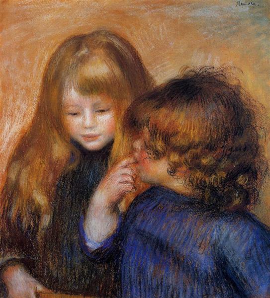 Young gypsy girls, c.1902 - П'єр-Оґюст Ренуар