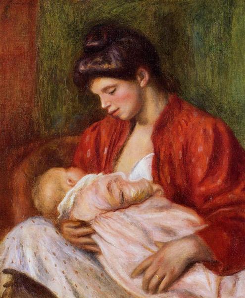 Young Mother, 1898 - Пьер Огюст Ренуар