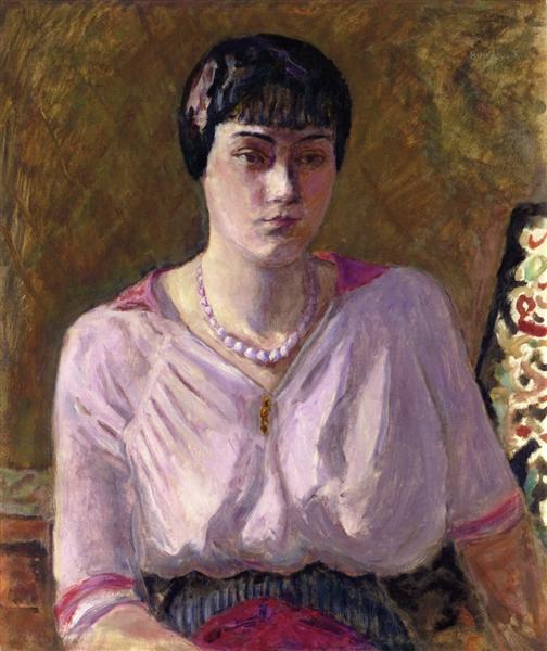 Portrait of a girl, Mademoiselle Renee Terrasse, 1916 - 皮爾·波納爾