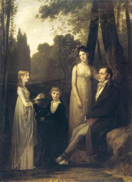 Portrait of Rutger Jan Schimmelpenninck and his Family, c.1801 - Pierre-Paul Prud'hon