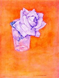 Белая роза в стакане - Пит Мондриан