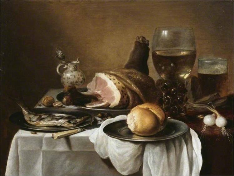 Breakfast Piece 1640, 1640 - Pieter Claesz