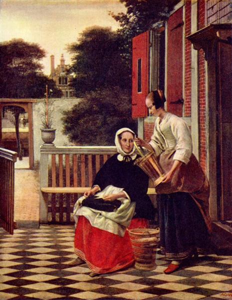 A Mistress and her Maid, c.1665 - Пітер де Хох