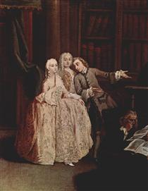 Visit to a library - Pietro Longhi