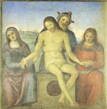 Christ in Pieta - Pietro Perugino