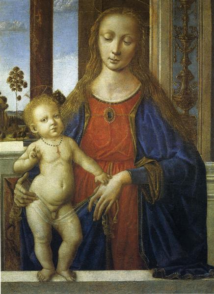 Мадонна с младенцем, 1470 - 1473 - Пьетро Перуджино