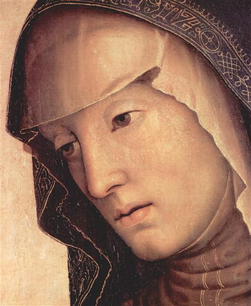Pieta. Maria (detail), 1494 - 1495 - Pietro Perugino