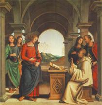 La visión de San Bernardo - Pietro Perugino