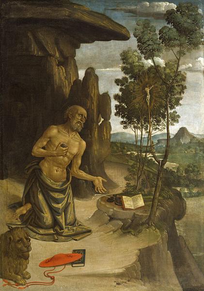 São Jerônimo na Natureza, 1480 - Pinturicchio