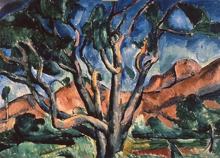 A tree, 1916 - Петро Кончаловський