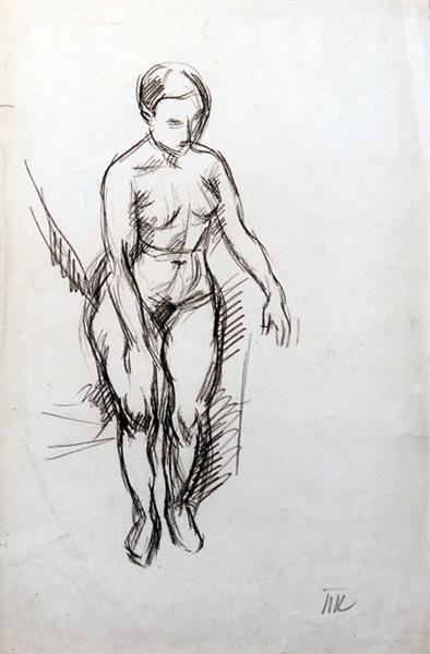 Female nude - Pyotr Konchalovsky