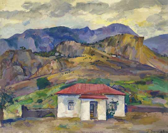 Gurzuf. Mountain landscape., 1929 - Pyotr Konchalovsky