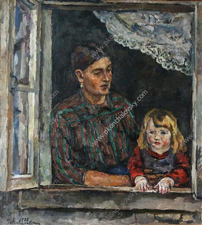 Mother and Child, 1928 - Петро Кончаловський