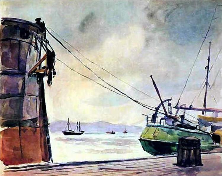 Murmansk. The polar night., 1937 - Piotr Kontchalovski