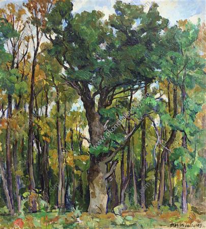 Oaks in the park, 1922 - Pjotr Petrowitsch Kontschalowski