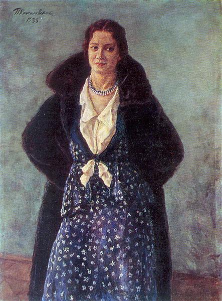 Portrait of the actress Angelina Osipovna Stepanova, 1933 - Петро Кончаловський