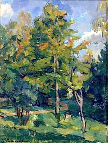 Yellowing maples, 1922 - Pjotr Petrowitsch Kontschalowski