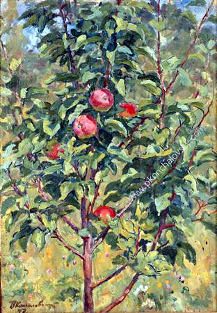 Young apple tree, 1947 - Петро Кончаловський