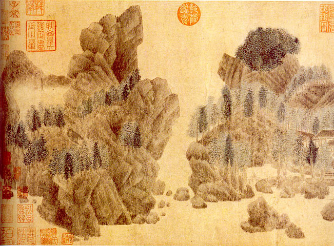 Dwelling in the Floating Jade Mountains - Qian Xuan