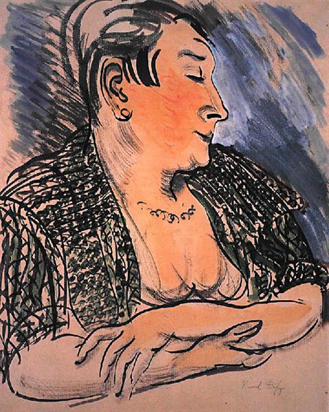 Portrait of Madame Dufy, 1917 - 劳尔·杜飞