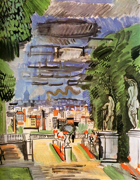 The Park of Saint-Cloud, 1919 - Raoul Dufy