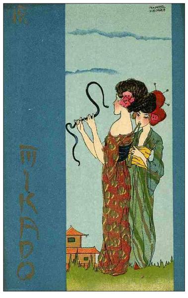 Mikado, 1900 - Рафаэль Кирхнер