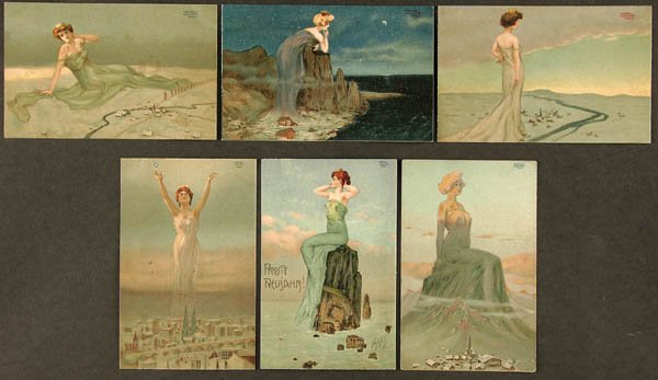 Women dominating landscapes, 1903 - Рафаель Кірхнер