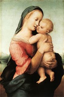 Detail of the 'Tempi' Madonna - Raphael