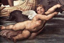 Galatea, detail of putto - Raphael