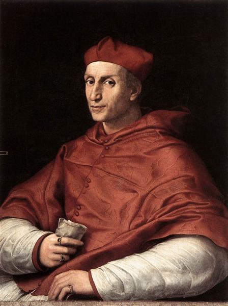 Portrait of Cardinal Dovizzi de Bibbiena, 1516 - 拉斐爾